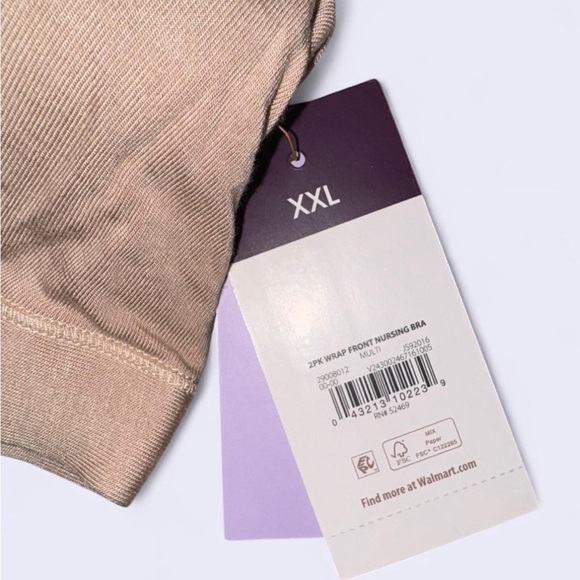 Nursing Bralette 2-Pack by Medela - Black and Tan - Picture 2 of 5